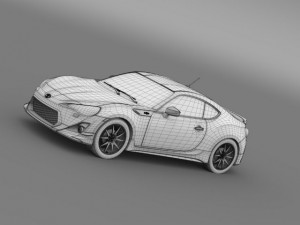 trd toyota 86 2013 3D Model