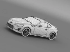 trd toyota 86 2013 3D Model