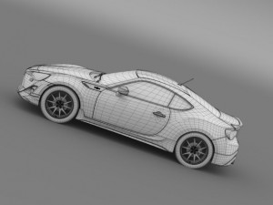 trd toyota 86 2013 3D Model
