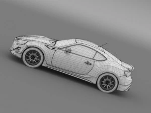 trd toyota 86 2013 3D Model
