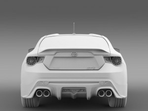 trd toyota gt 86 2014 Modelo 3D