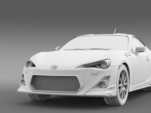 trd toyota gt 86 2014 Modelo 3D