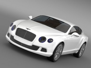 bentley continental gt speed 2012 3D Model