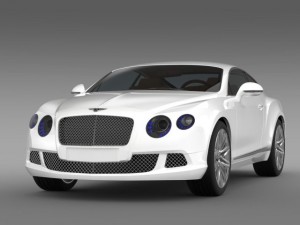 bentley continental gt speed 2012 3D 모델