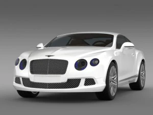 bentley continental gt speed 2012 3D Model