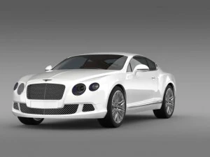 bentley continental gt speed 2012 3D Model