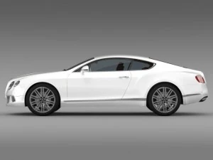 bentley continental gt speed 2012 3D Model