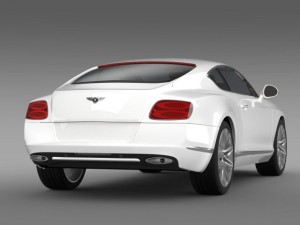 bentley continental gt speed 2012 3D 모델