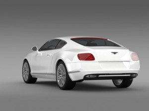 bentley continental gt speed 2012 3D 모델