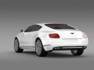 bentley continental gt speed 2012 3D Model