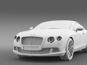 bentley continental gt speed 2012 3D 모델