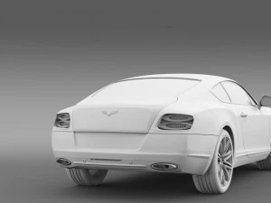 bentley continental gt speed 2012 3D Model