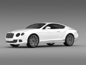 bentley continental gt speed 2012 3D 모델