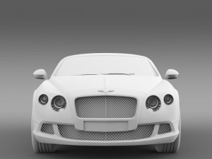 bentley continental gt speed 2012 3D 모델
