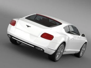 bentley continental gt speed 2012 3D Model