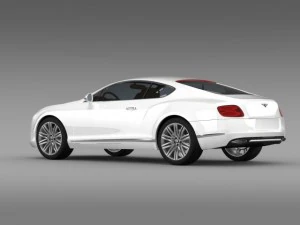bentley continental gt speed 2012 3D Model