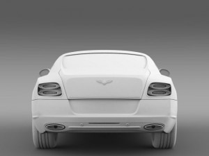 bentley continental gt speed 2012 3D 모델