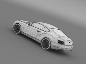 bentley continental gt speed 2012 3D Model