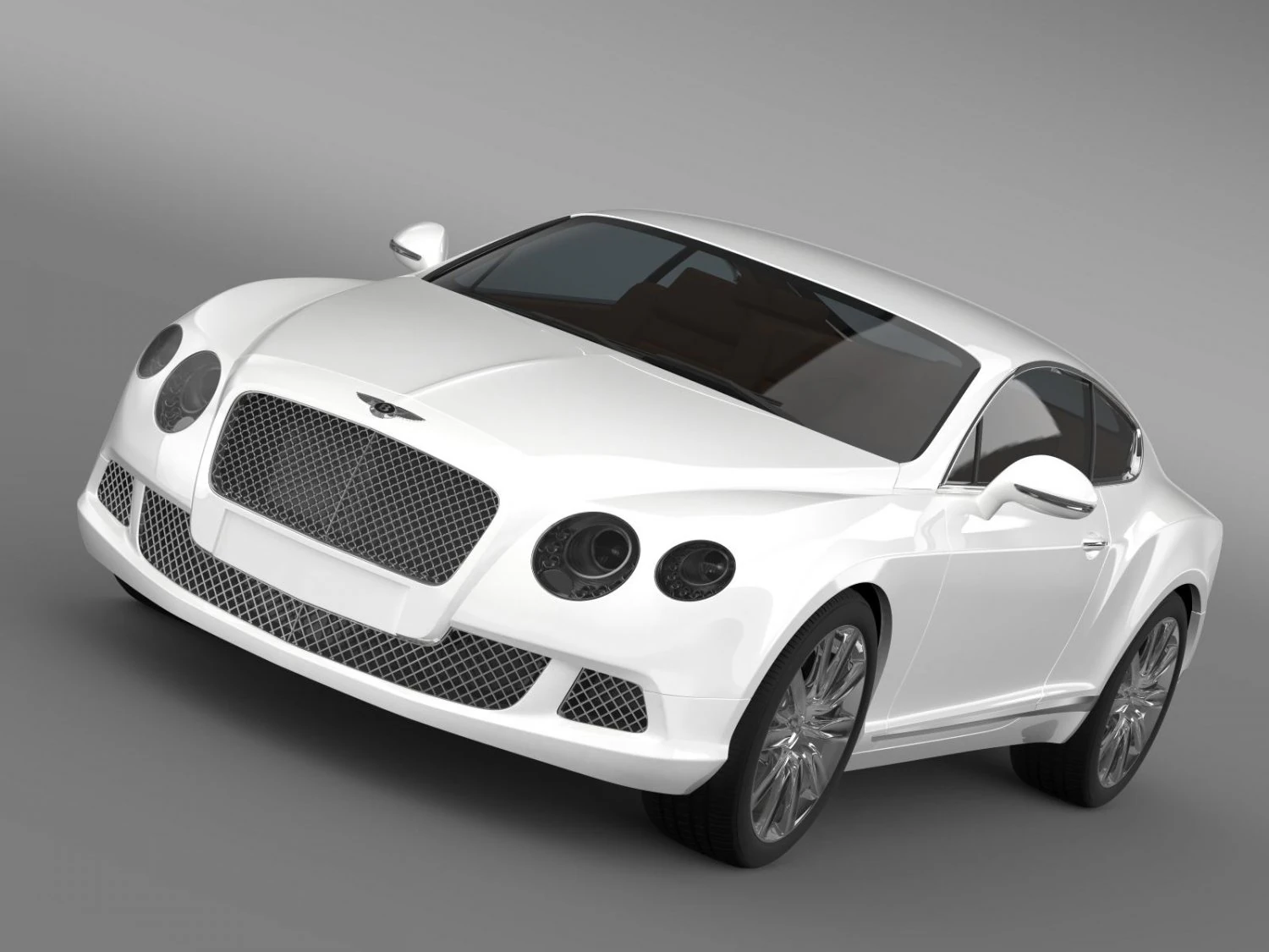 bentley continental gt 2011 3D Model .c4d .max .obj .3ds .fbx .stl .blend