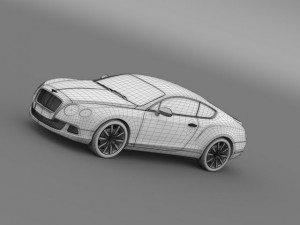 bentley continental gt 2011 3Dモデル