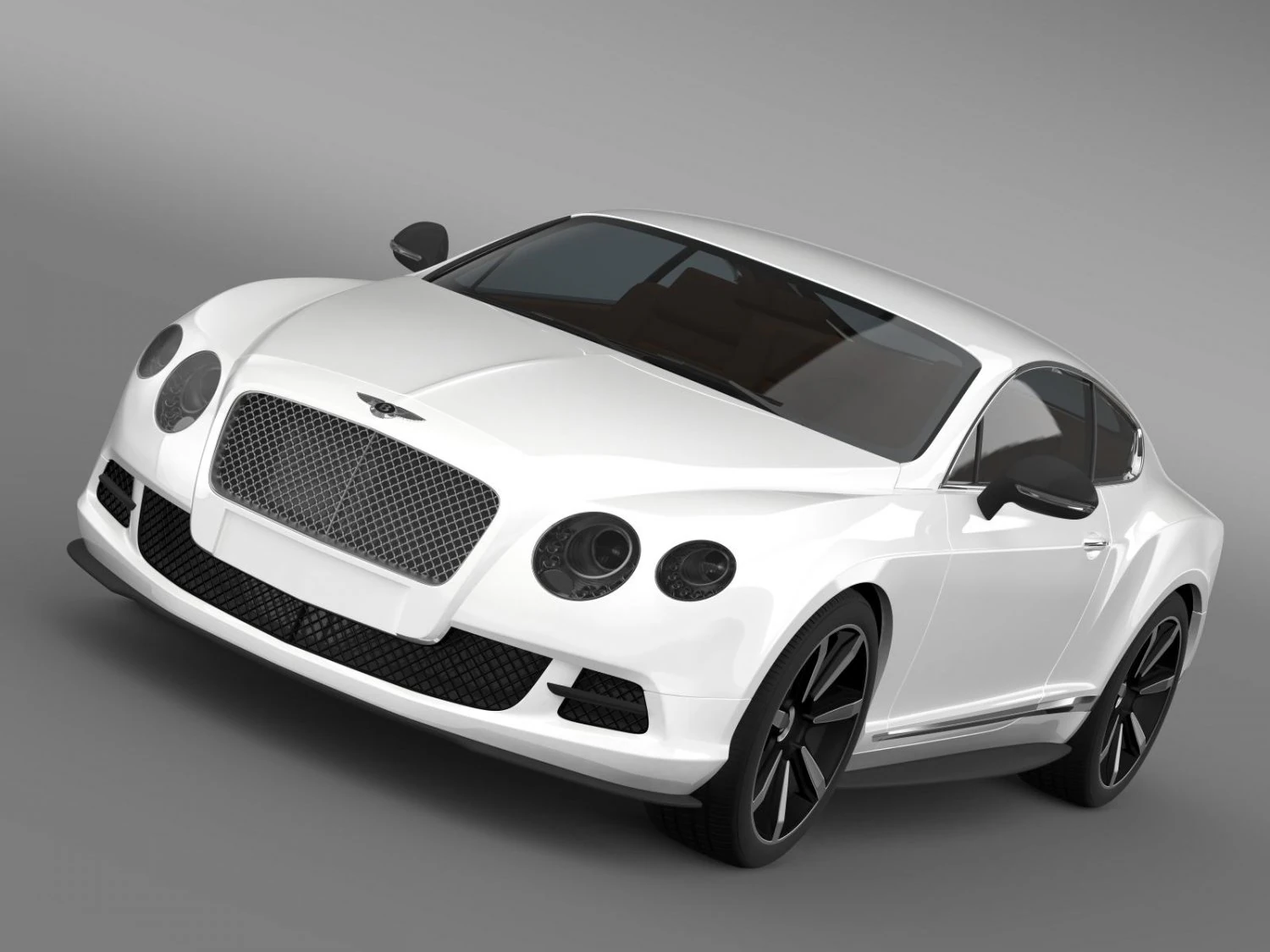 bentley continental gt mulliner styling 2011 3D Model .c4d .max .obj .3ds .fbx .stl .blend 
