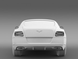 bentley continental gt mulliner styling 2011 3D मॉडल