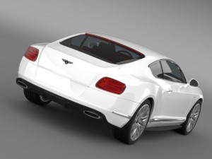 bentley continental gt speed 2014 3D Model