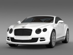 bentley continental gt speed 2014 3D Model