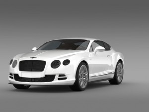bentley continental gt speed 2014 3D Model