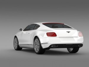 bentley continental gt speed 2014 3D Model