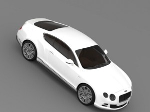 bentley continental gt speed 2014 3D Model