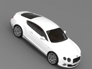 bentley continental gt speed 2014 3D Model