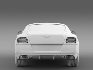 bentley continental gt speed 2014 3D Model