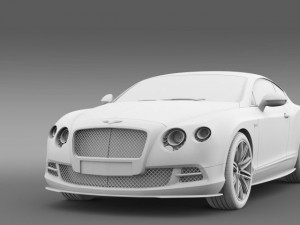 bentley continental gt speed 2014 3D Model