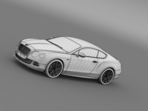 bentley continental gt speed 2014 3D Model