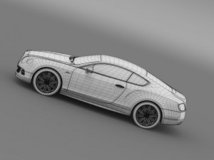 bentley continental gt speed 2014 3D Model