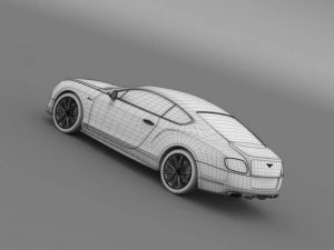 bentley continental gt speed 2014 3D Model