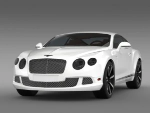 bentley continental gt speed le mans edition 2013 3D Model