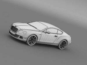 bentley continental gt speed le mans edition 2013 3D Model