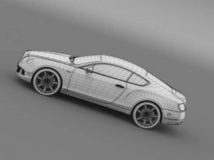 bentley continental gt speed le mans edition 2013 3D Model