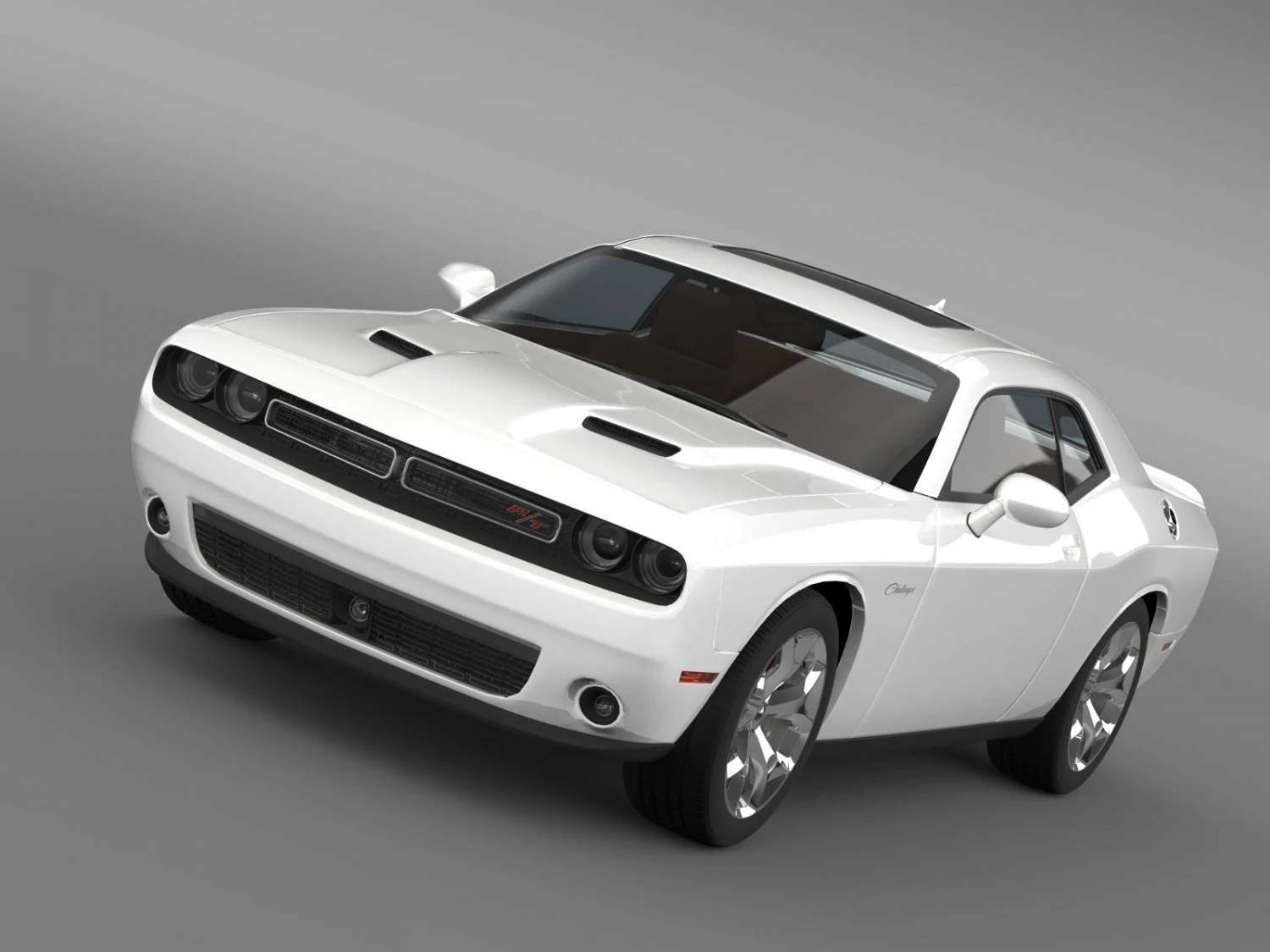 dodge challenger rt classic lc 2015 3D Model .c4d .max .obj .3ds .fbx .stl .blend