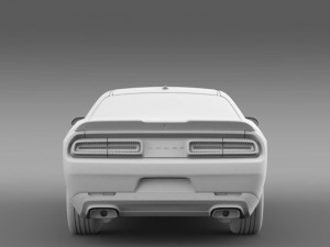 dodge challenger rt classic lc 2015 Modelo 3D
