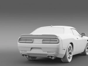 dodge challenger rt classic lc 2015 3D Model