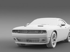 dodge challenger rt classic lc 2015 Modelo 3D