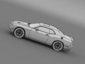 dodge challenger rt classic lc 2015 3D Model