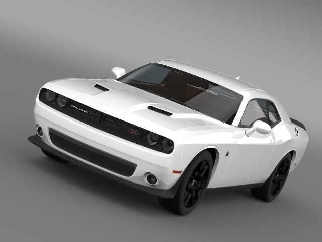dodge challenger rt scat pack lc 2015 Modello 3D .c4d .max .obj .3ds .fbx .stl .blend 
