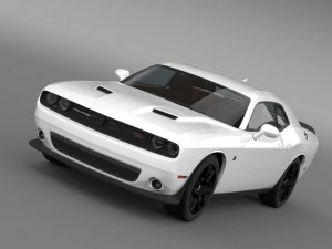 dodge challenger rt scat pack lc 2015 3D Model