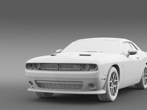 dodge challenger rt scat pack lc 2015 Modello 3D