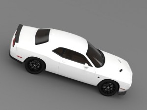 dodge challenger rt scat pack lc 2015 Modello 3D