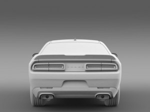 dodge challenger rt scat pack lc 2015 Modello 3D
